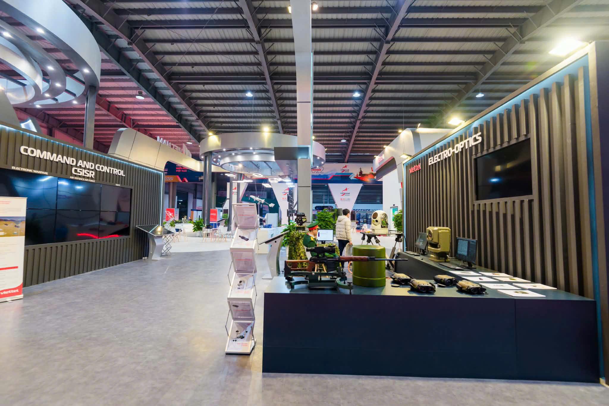 Command & Control zone, Viettel pavilion — Vietnam Defence Expo 2022