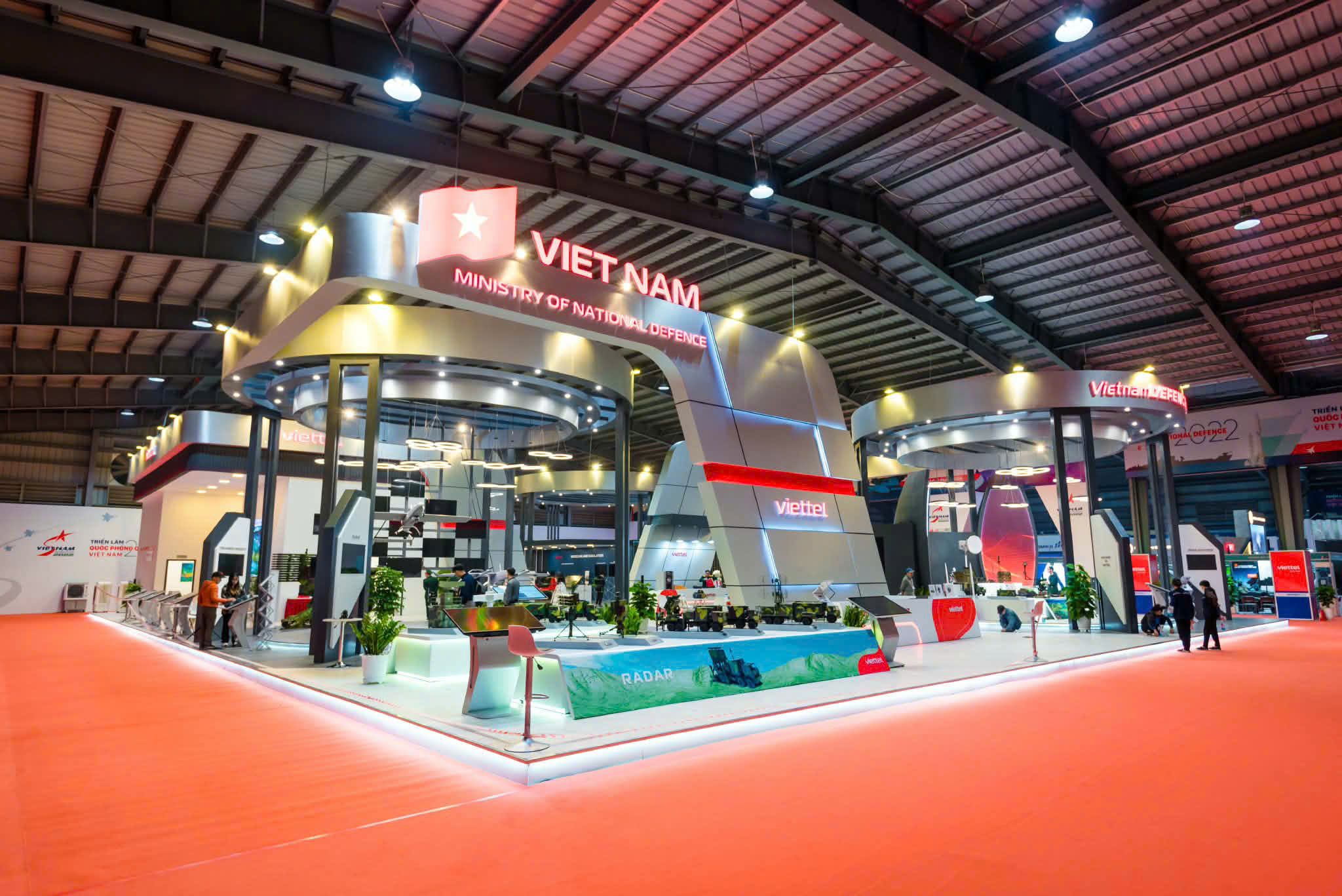 Island stand viewed from the main aisle